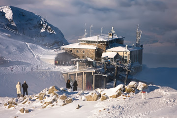 Approaching snowstorm at The top station Kasprowy Wierch © Lori But