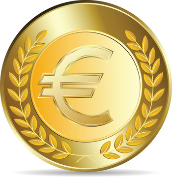 euro coins vector illustration