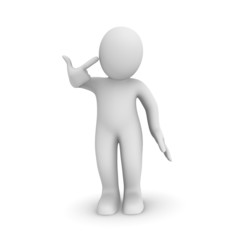 Suicide - despair gesture.