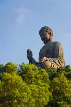 Big Buddha statue on Lantau Island