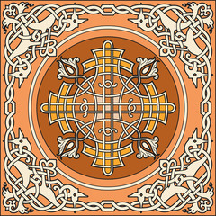 Ancient old russian vector pattern