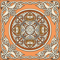 Ancient old russian vector pattern