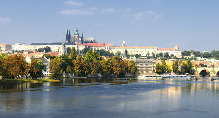vue sur le château, Prague