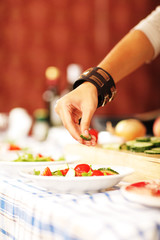 in der Küche - grüner Salat