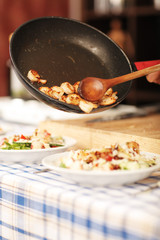 in der Küche - Gamba Salat