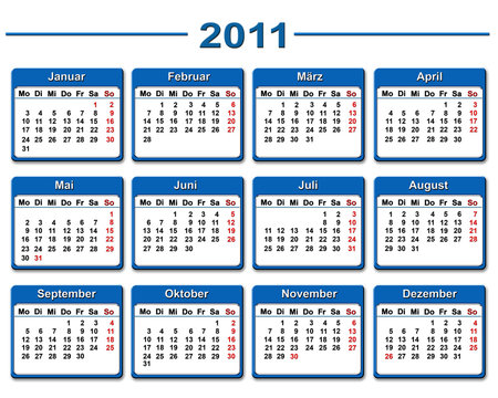 Jahreskalender 2011