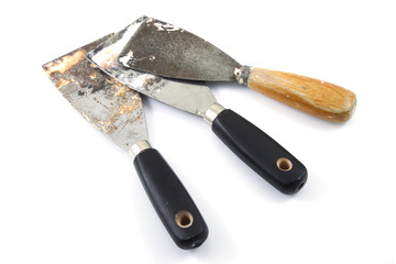 Used putty knives