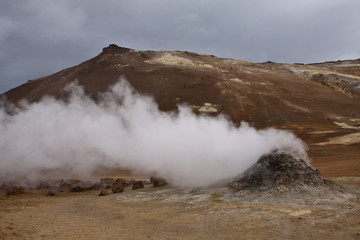 Solfatar in Myvatn