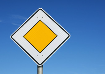 Vorfahrt Schild - Traffic Concept