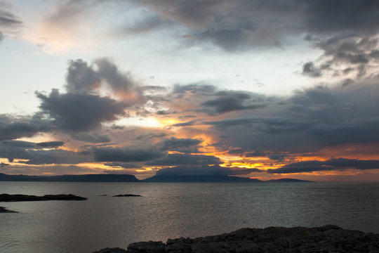 Sunset, Storm Clouds, Inner Hebrides