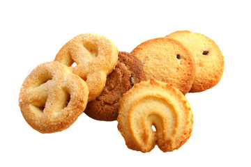 Holiday's cookies on white