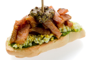 pincho de cerdo ahumado