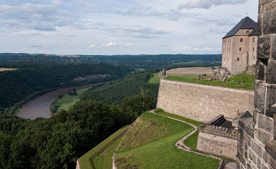 Fototapeta na wymiar Königstein Sächsische Schweiz