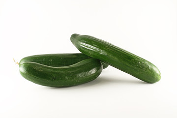 three cucumbers