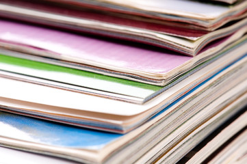 stack of magazines
