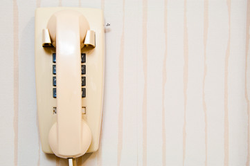 Old Wall Mounted Telephone.