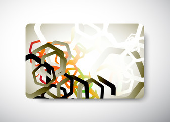 gift card - size 3 3/8" x 2 1/8"  (86 x 54 mm)