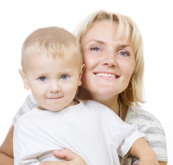 Happy Mother with Baby