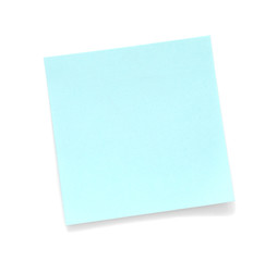 Blue sticky note