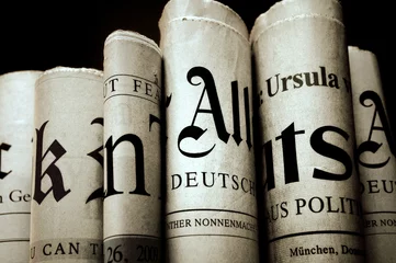 Acrylic prints Newspapers Zeitungen