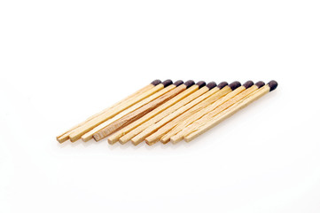 Matches isolated on white background