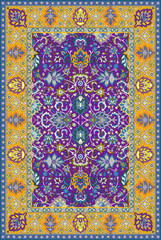 Persian detailed vector carpet
