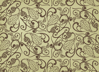 Vector paisley pattern