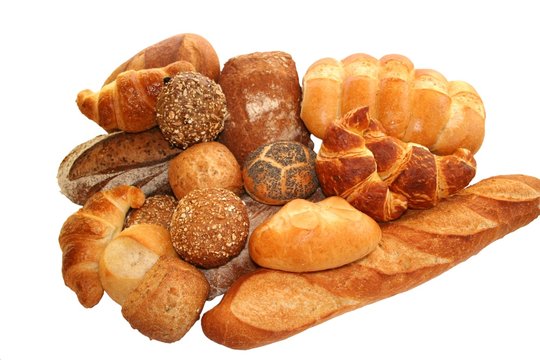 Verschiedene Brote und Gebäck