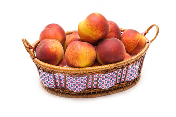 Peaches in the basket