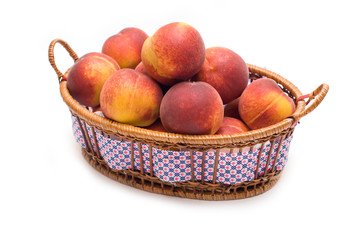 Peaches in the basket