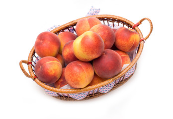 Peaches in the basket
