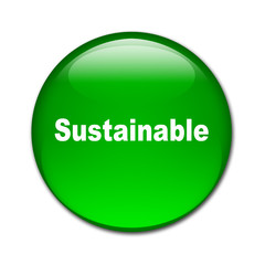 Boton brillante texto Sustainable
