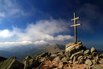 Fototapeta premium Krzyż w Niskich Tatrach