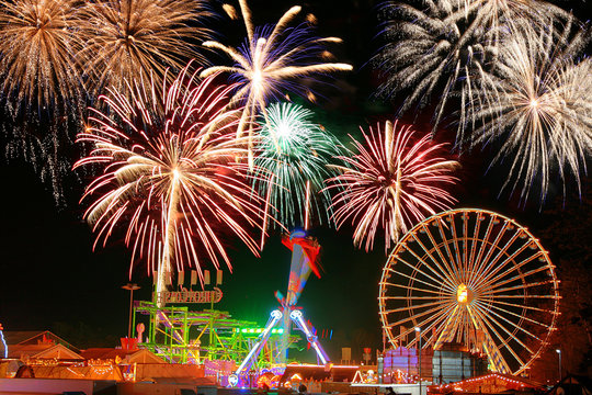 Feuerwerk Volksfest N&uuml;rnberg