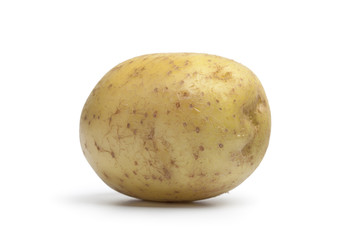 Whole single fresh potato