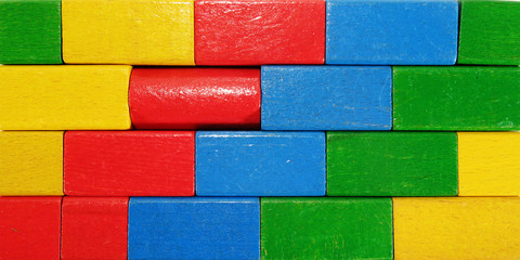 Colored bricks toy