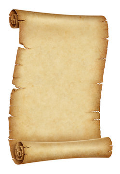 Old parchment scroll