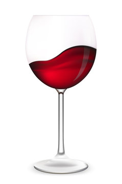 Wine glass vector illustration.
