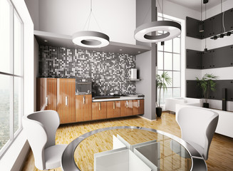 Küche Interior 3d render