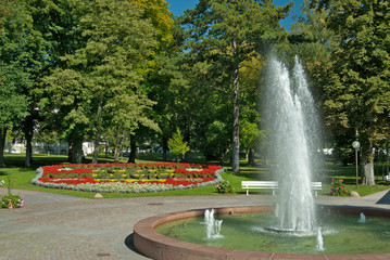 Brunnen im Kurpark Bad Mergentheim