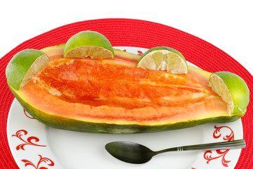 Papaya with Lime