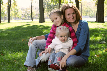 family at the park