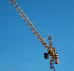 Large construction crane