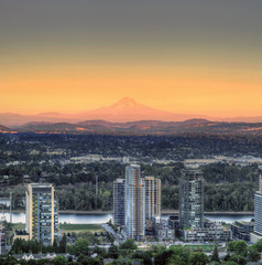 Sunset on Mount Hood