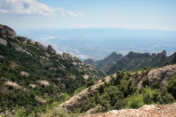 Fototapeta na wymiar Widok z góry Montserrat