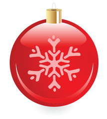 Christmas toy  with snowflake