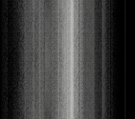 Striped background, black pattern
