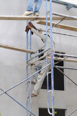 Climbing scaffolding
