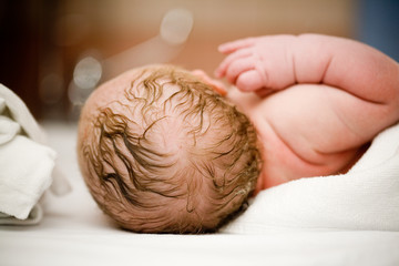 Newborn baby girl