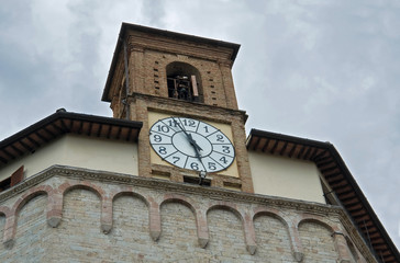 Clocktower. St. Ercolano Church. Perugia. Umbria.